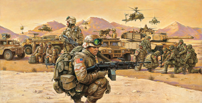 american military artwork